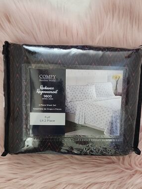 Brand New COMFY BAMBOO WORLD RADIANCE 4PC SHEET SET-FULL